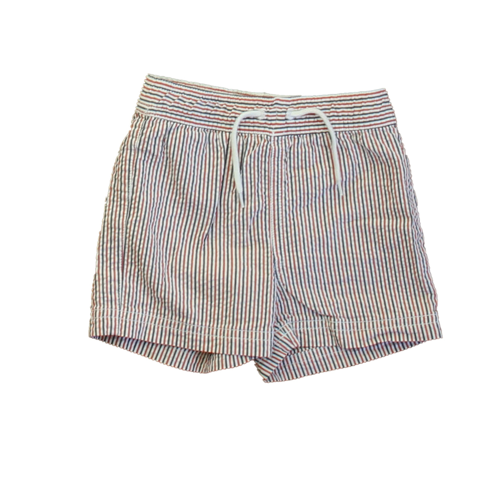 Janie and Jack Boys Red | White | Blue Trunks size: 6-12 Months